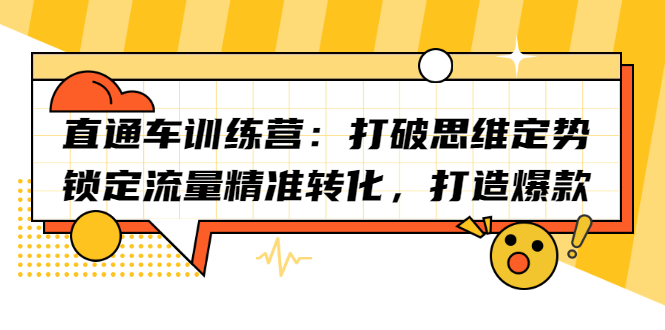 （2191期）直通车训练营：打破思维定势，锁定流量精准转化，打造爆款-iTZL项目网