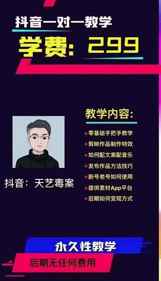 抖音天艺毒案图文文案实战教学，一部手机，有手就可以做，可多号操作获取收益-iTZL项目网