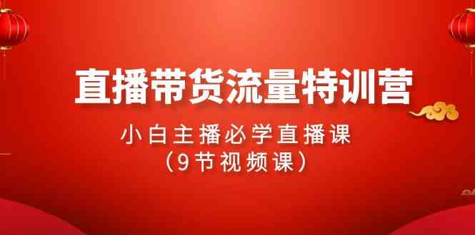 （9592期）2024直播带货流量特训营，小白主播必学直播课（9节视频课）-iTZL项目网