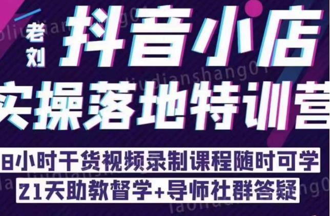 抖音小店实操落地特训营：抖音小店无货源精细化运营，抖店商品卡流量（22节）-iTZL项目网