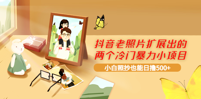（3703期）抖音老照片扩展出的两个冷门暴力小项目，小白照抄也能日撸500+-iTZL项目网