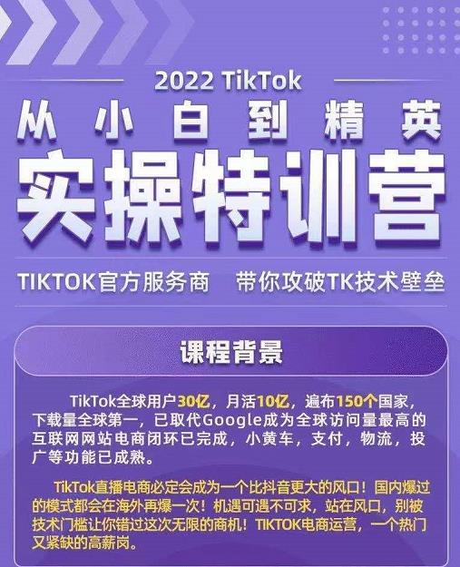 Seven漆·2022Tiktok从小白到精英实操特训营，带你掌握Tiktok账号运营-iTZL项目网