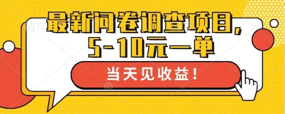 （13167期）最新问卷调查项目，单日零撸100＋-iTZL项目网