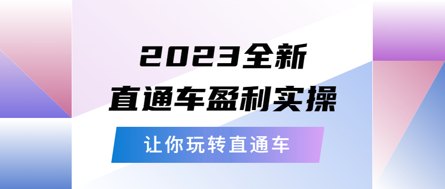 （5714期）2023全新直通车·盈利实操：从底层，策略到搭建，让你玩转直通车-iTZL项目网