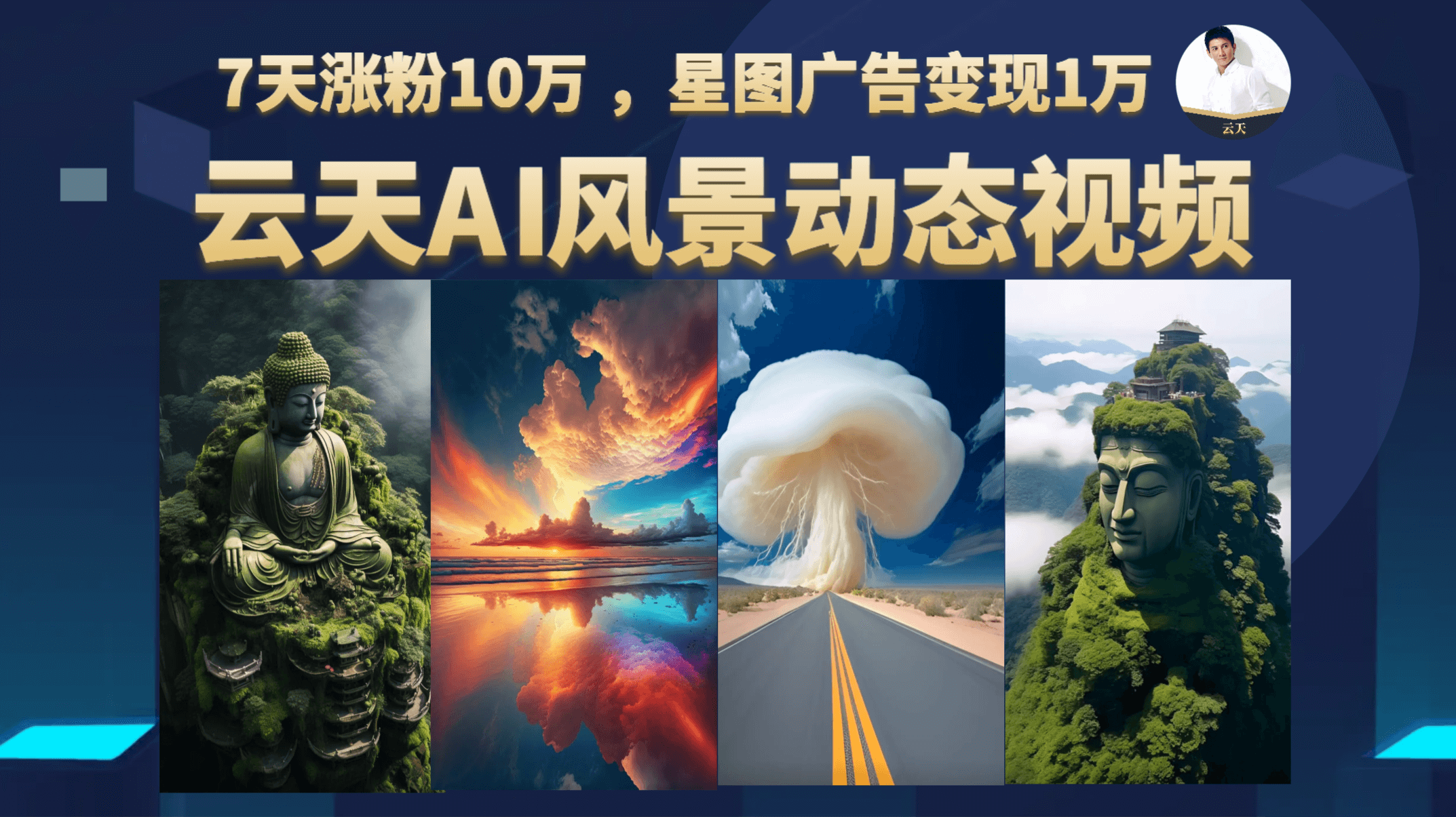 （6713期）云天AI风景动图视频制作，更新87节课-iTZL项目网