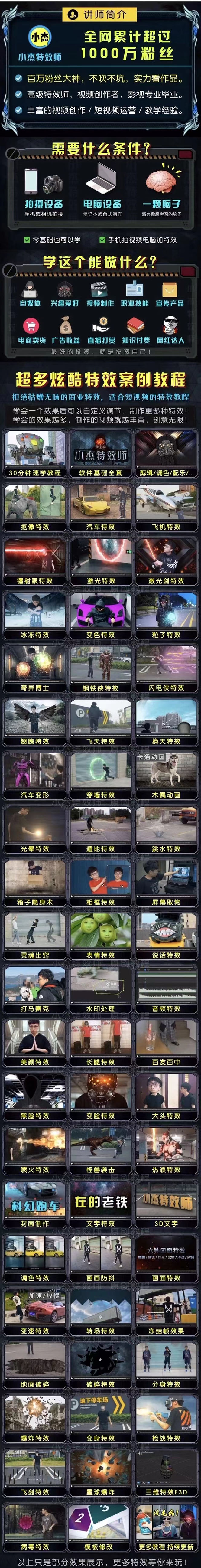 图片[1]-（2878期）1000w粉丝大佬的特效课·从零快速学特效视频，快速入门（软件+教程+素材）-iTZL项目网