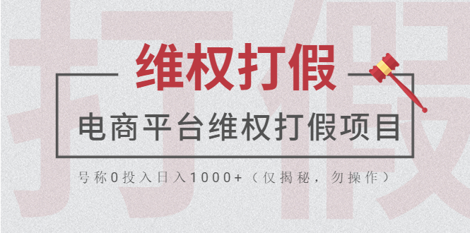 （5709期）电商平台维权打假项目，号称0投入日入1000+（仅揭秘，勿操作）-iTZL项目网