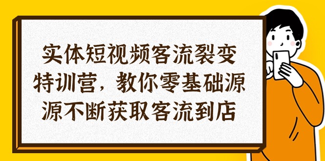 （10904期）实体-短视频客流 裂变特训营，教你0基础源源不断获取客流到店（29节）-iTZL项目网