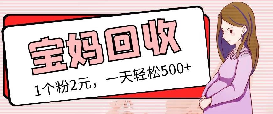最新宝妈粉回收变现计划及胎教音乐高端变现玩法全套教程！（非老玩法）-iTZL项目网