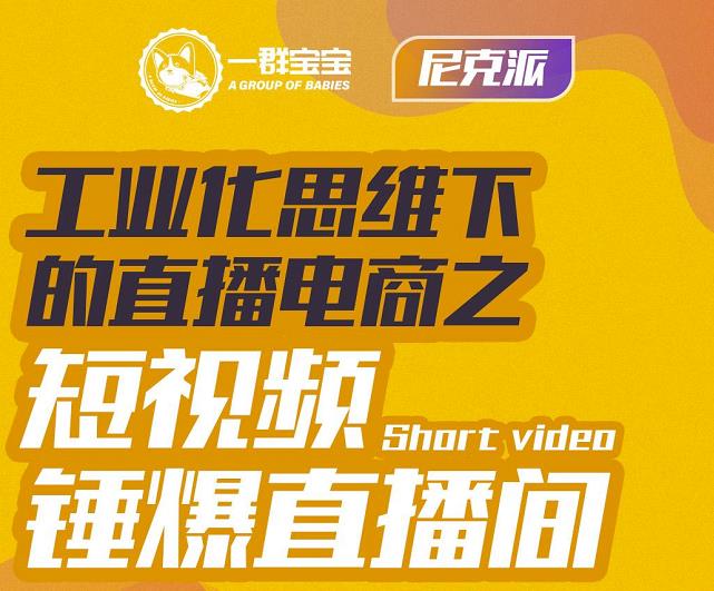 尼克派·工业化思维下的直播电商之短视频锤爆直播间，听话照做执行爆单-iTZL项目网