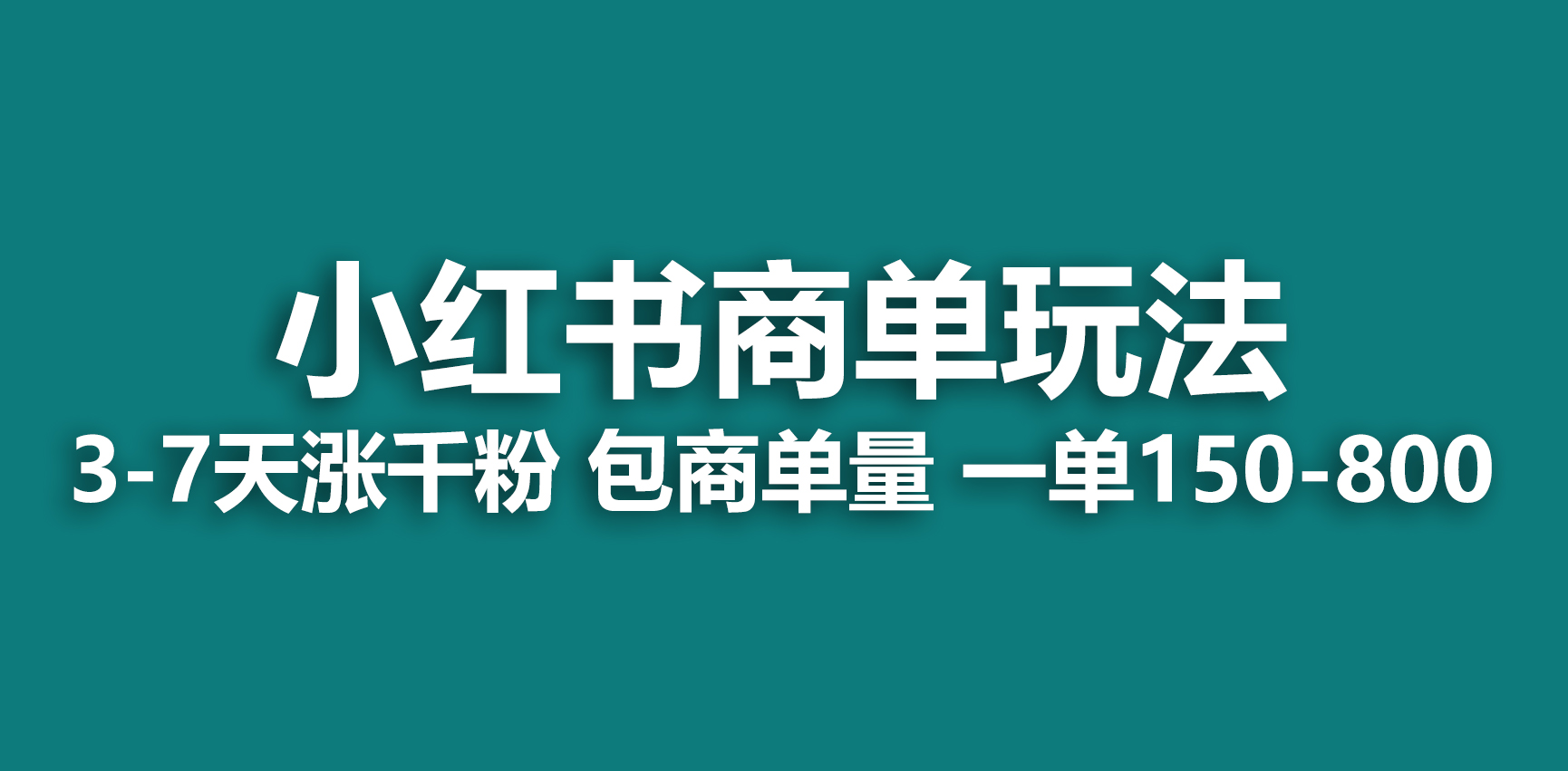 （6698期）小红书商单玩法，一周破千粉，商单接到手软，一单150-800-iTZL项目网
