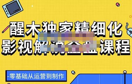 醒木独家精细化影视解说全盘课程，零基础从运营到制作-iTZL项目网