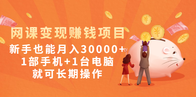 （1990期）网课变现赚钱项目：新手也能月入30000+1部手机+1台电脑就可长期操作-iTZL项目网