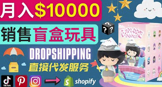 Dropshipping+Shopify推广玩具盲盒赚钱：每单利润率30%,月赚1万美元以上-iTZL项目网