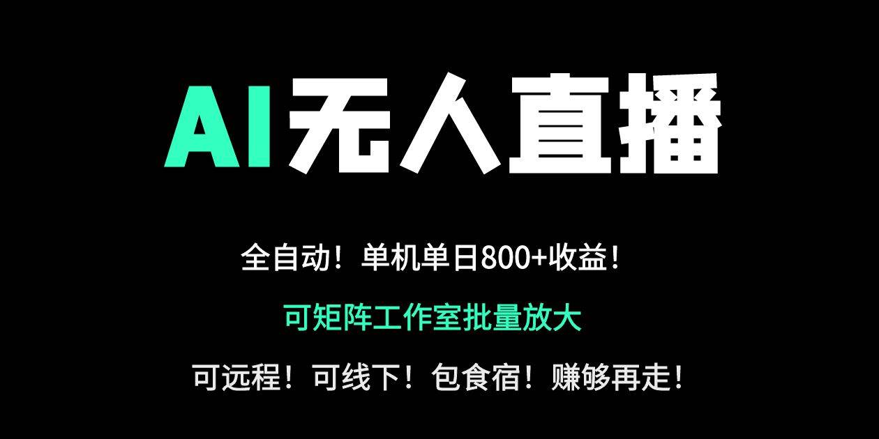 （14179期）24小时自动带货！AI无人直播副业日赚800+，轻资产创业首选-iTZL项目网