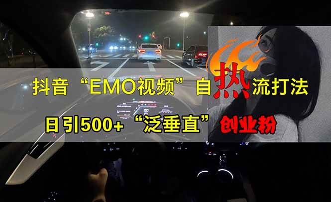 （14135期）抖音EMO自热流创业粉打法，三天起千粉号，单视频十万播放量，多账号矩…-iTZL项目网
