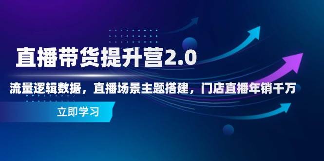 （14694期）直播带货提升营2.0：流量逻辑数据，直播场景主题搭建，门店直播年销千万-iTZL项目网