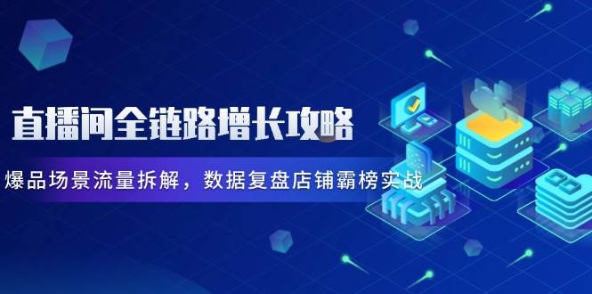 （14721期）直播间全链路增长攻略，爆品场景流量拆解，数据复盘店铺霸榜实战-iTZL项目网