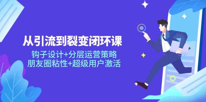（14726期）从引流到裂变闭环课：钩子设计+分层运营策略，朋友圈粘性+超级用户激活-iTZL项目网